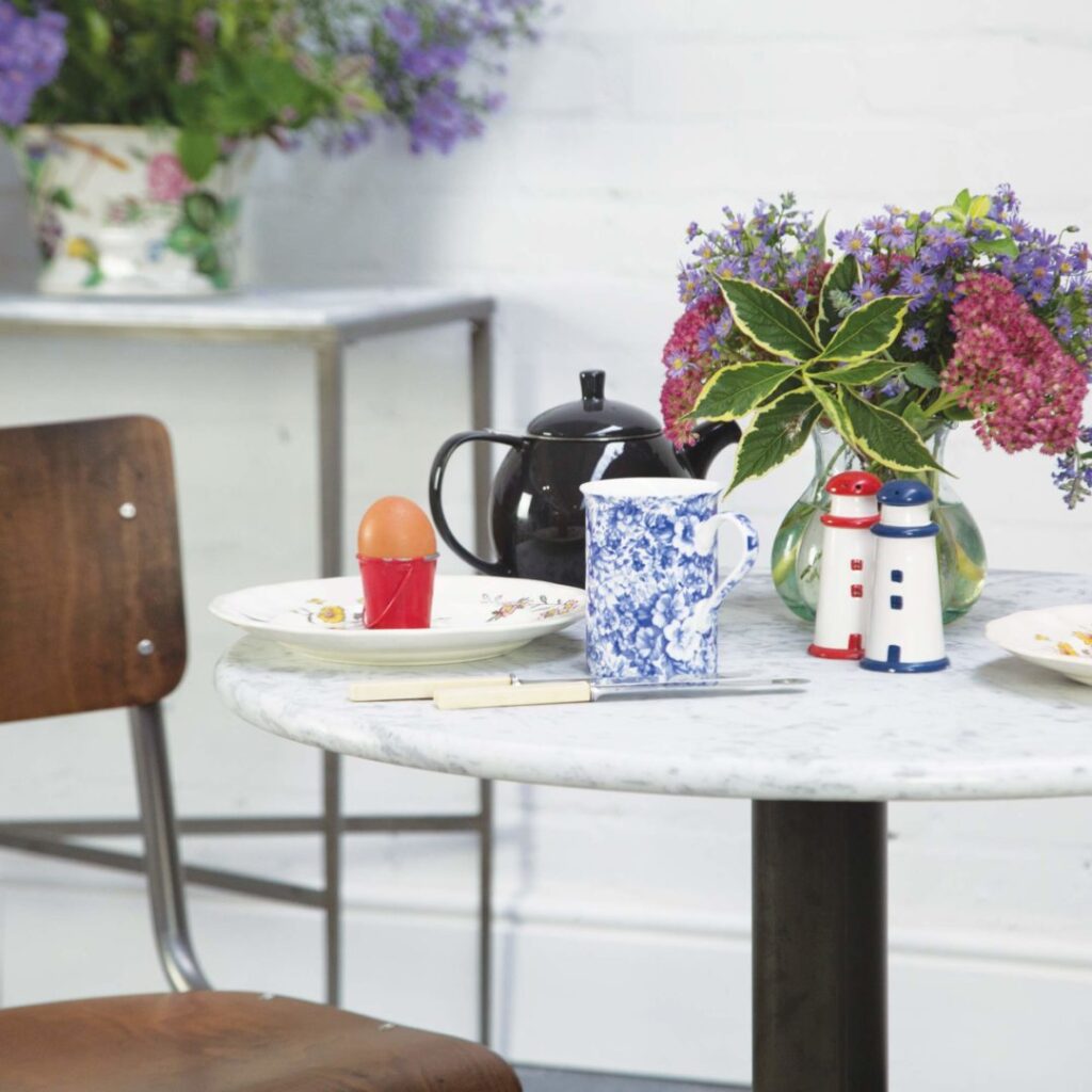 St Germain table lifestyle with sorbonne chairs 3