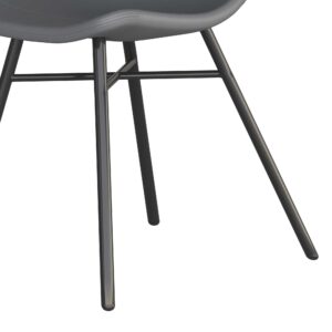 Flavia Chair meteor grey Grey PU 02
